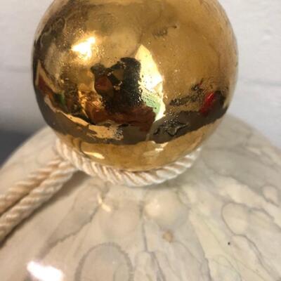 Large Jamar of California ceramic jar w/tassle