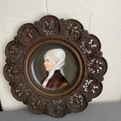 Continental Nun Plate Attributed to Carl Joseph Knoll Porcelain Factory