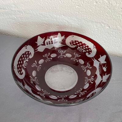 Egermann Bohemian Ruby Bowl