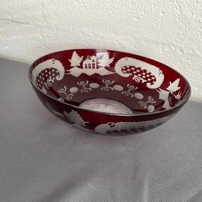 Egermann Bohemian Ruby Bowl