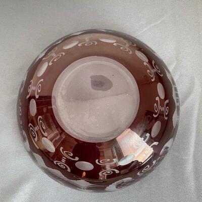 Egermann Bohemian Ruby Bowl