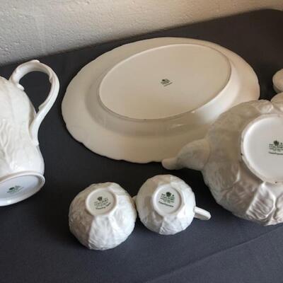 Coalport bone china tea service with platter