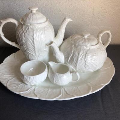 Coalport bone china tea service with platter