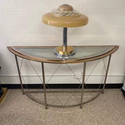 Vintage Demilune Console Table