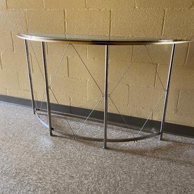 Vintage Demilune Console Table