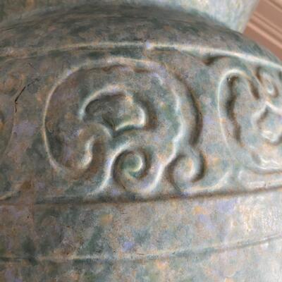 Pair Western Stoneware Floor Vases