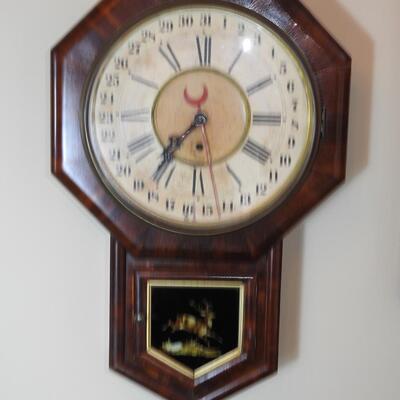 Wm. L Gilbert Antique Wall Clock