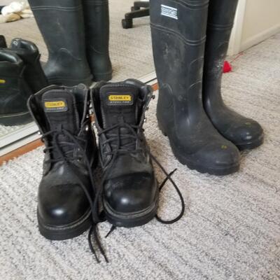 Steel toe work boots 9