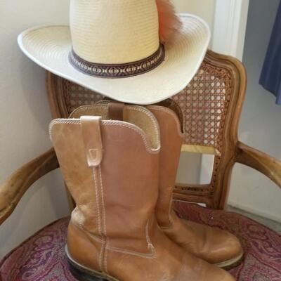 Boots and hat