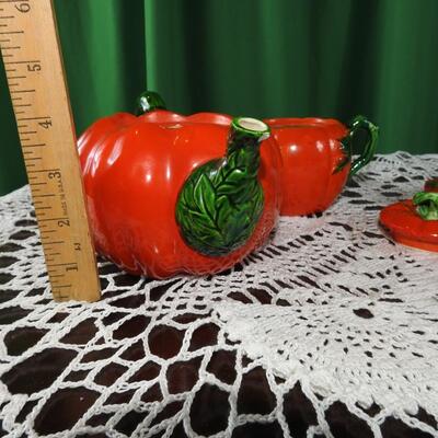 Pumpkin tea set