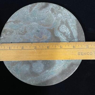 Pair of Antique Undecorated Chinese Bronze Mirrors