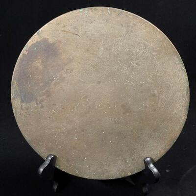 Pair of Antique Undecorated Chinese Bronze Mirrors