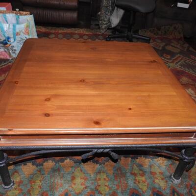 Beautiful Metal and Wood Coffee Table