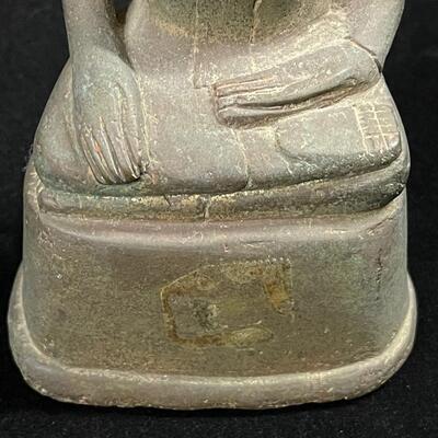 Crude Small Ayutthaya Bronze Buddha