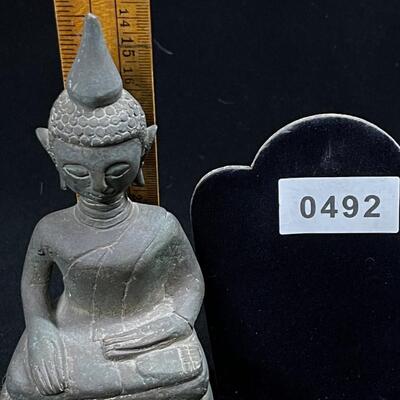 Crude Small Ayutthaya Bronze Buddha