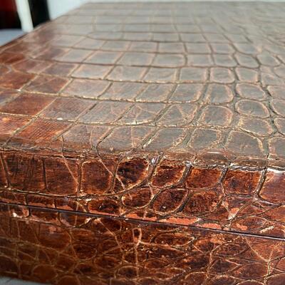 Brown Alligator Box