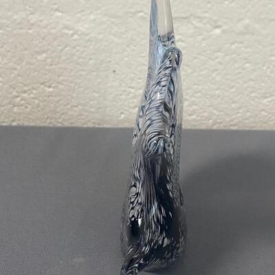 Signed Vintage Art Glass Fish Paperweight