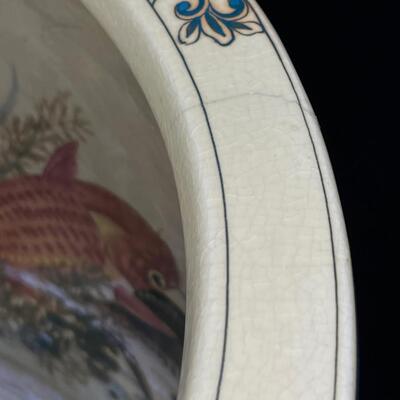 Very Large and Wonderful Vintage Chinese Ceramic Fish Bowl