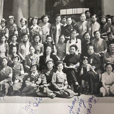 A Vintage Yard Long Photograph of Chinese Women