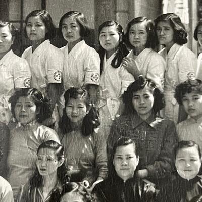 A Vintage Yard Long Photograph of Chinese Women