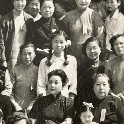A Vintage Yard Long Photograph of Chinese Women