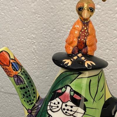 SWAK Lynda Corneille "Clancey the Cat" Teapot