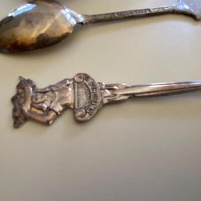 Sterling Silver Sauce Ladle and Silver Plate Flatware