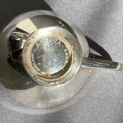 Vintage Angora EPNS Silver Plate on Nickel Silver Condiments Caddy