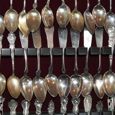 Sterling silver spoon collection