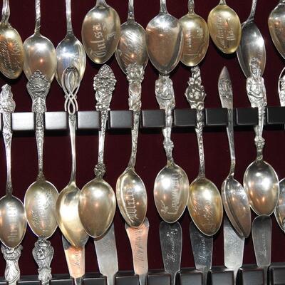 Sterling silver spoon collection