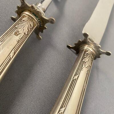 Sterling Handle Carving Set