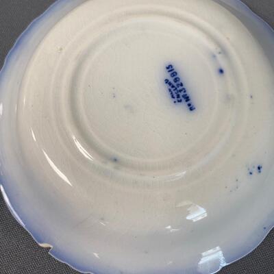 (Lot of 5) Vintage Blue and Gold Plates