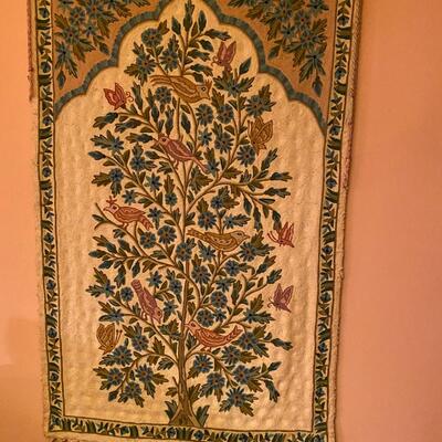 Vintage tapestry wall hanging