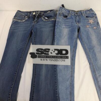 2 Pairs of Jeans, Vigoss, Size 14, L.A. Idol USA Size 9