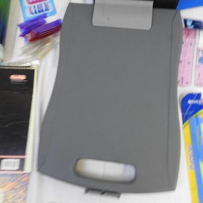 Office Lot: Protractors, Binders, Calendars, Pencils, Ink