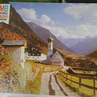 6 puzzles, MB, Charles Wysocki's Americana, Whitman