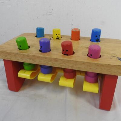 2 pc Wooden Kids Toys, Activity Block