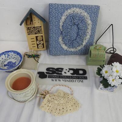 10 pc Country Style Decor: Photo Album, Candle warmer