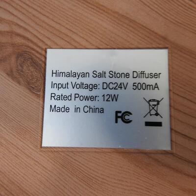 7 pc Decor: Himalayan Salt Stone Diffuser, Wall Decor, Plate Hanger