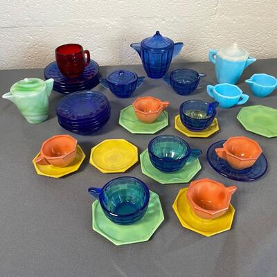 Collection of Glass Children's Teasets