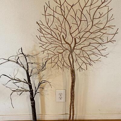 Pair of Faux Decorative Trees