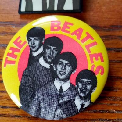 LOT 1  TWO OLD BEATLE PINS