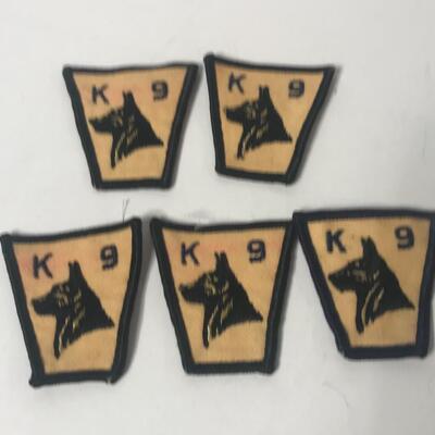 Lot 24: Collectible Police Patches- K9 & More