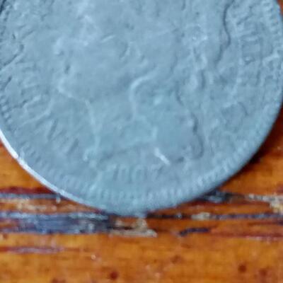LOT 10  1867 THREE CENT COIN