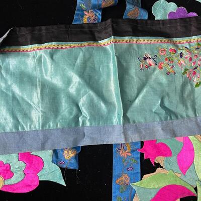 Lot of Vintage Chinese Embroidered Cloth Appliques