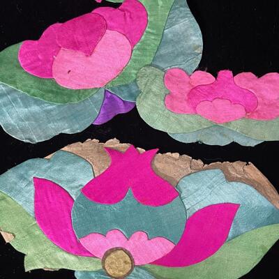 Lot of Vintage Chinese Embroidered Cloth Appliques