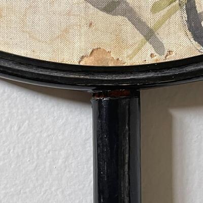 Vintage Painted Japanese Hand Fan