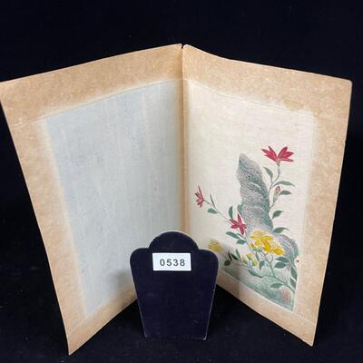 Folding Original Hand-painted Japanese Nature scenes on Paper