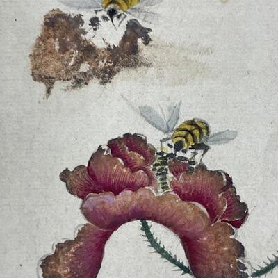 Folding Original Hand-painted Japanese Nature scenes on Paper