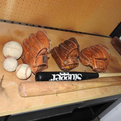 Assortment of Baseball Gear